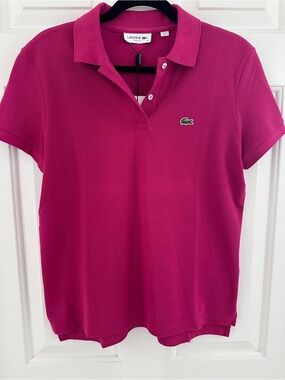 Lacoste Women's Fuchsia Polo Shirt